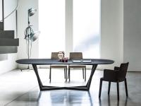 Jones dining table with 250 cm shaped rectangular top