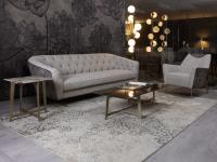 New Kap sofa by Borzalino with the armchair from the same collection