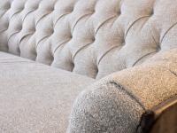New Kap sofa by Borzalino in a modern reinterpretation of the chesterfield style