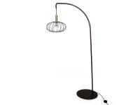 Lira floor lamp with structure and lamp shade in the SW268JR Bronze finish