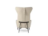 View of the back of the Mia armchair by Borzalino
