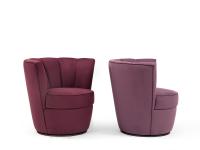 Pair of XL Diva armchairs by Borzalino