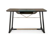 130 cm Golia desk with a practical metal document compartment underneath the top