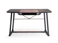 Golia living-room writing desk in Black Oak wood with an elegant and contemporary design