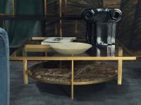 Paul coffee table by Borzalino with cm 78,5 x 78,5 square top