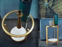 Paul round end table by Borzalino with a diameter of 39 cm