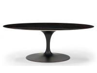 Saar oval table by Borzalino with marble top