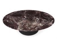 Oval table top in Levanto Red marble