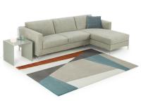 Example of Alicante rug in colours: 11 light blue, 33 brick orange, 18 sand, 26 taupe and 25 grey