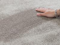 Plain colour carpet with nap effect
