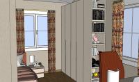 Kids Bedroom 3D Design - door view