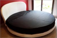 Globe round bed in Egitto Unito 325 SP fabric - picture by a Spanish customer