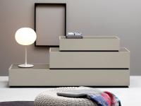 Raiki Plus modular chests of drawers - staggered composition