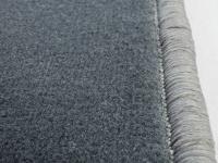 Detail of Aliwal grey rug with tone on tone edge