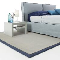 Bruges rug combined with Bee bed, Alma nightstand and Ricciolo lamp