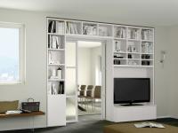 Almond Bookcase Accessories in ivory lacquer