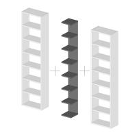 Column for Almond modular bookcase - it can be inserted between two modules of Almond bookcase equipped with side