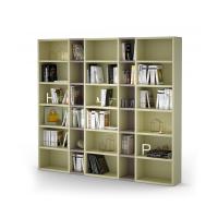 Column for Almond modular bookcase - cm 243 h.232 with structure in Canvas (colour not available) and Titanium matt lacquer