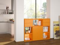 Almond d.45,6 double-sided modular bookcase
