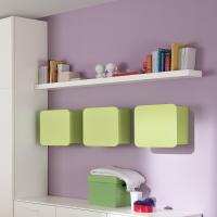 Almond custom cut shelf ideal for both formal and informal spaces
