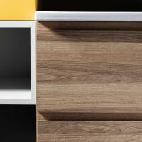 The unique visual effect of wood-effect melamine in the 276 Kiki finish