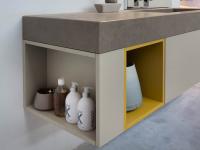 Atlantic / Frame open base unit is perfect for creating colour contrasts in your bathroom