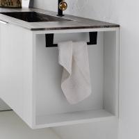 Oasis open laundry base unit in melamine or lacquer