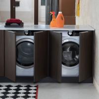 Pair of Oasis washing machine cabinets 