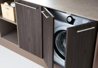 Oasis washing machine cabinet - 70 cm - pecan melamine