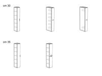 Oasis laundry-room column cupboard - models available with width of 30 and 35 cm