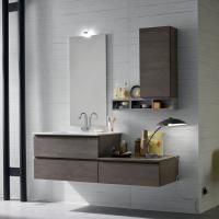 N50 - Atlantic bathroom vanity with drawers and side cabinet