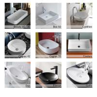 Atlantic D.50 bathroom vanity with countertop washbasin - Handle models