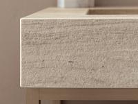 Detail of the big shelf, thickness cm 12,5 in finish gres stoneware 3Y Gentum
