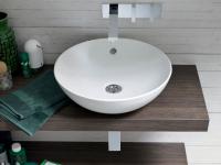 On wide Atlantic big shelves (>140 cm) it is possible to configure a double sink