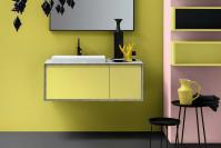 Atlantic bathroom vanity with deep drawer - combined with a 35cm side cabinet