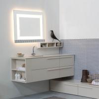 N53 - Atlantic bathroom vanity with drawers and open end element