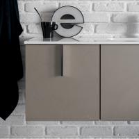 Bathroom cabinet composed of two big drawers in 261 Expanse resin effect melamine
