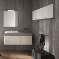 N61 Atlantic storage basin composition with mirror, baskets and drop down doors