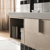Bathroom cabinet with finish in wood effect melamine 263 Reno