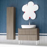 Floor-standing Atlantic bathroom cabinet with 20cm legs (the model with 2 drawers in not available)