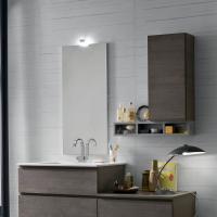 Atlantic modern bathroom wall unit combined with products from the same collection