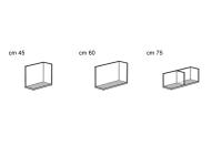 Oasis open wall units - L-shaped shelves