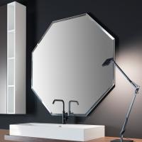 Borea octagonal bathroom mirror