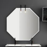 Borea octagonal bathroom mirror - cm 120 h.120