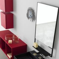 Polluce bathroom mirror with shelf and light - cm 50 h.80
