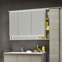 Stocky bathroom mirror with cabinet