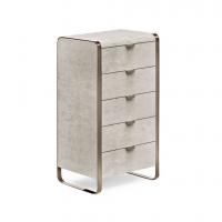 Elvis cream high chest with faux leather nubuck cover by Cantori