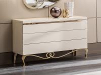 Dresser J'Adore by Cantori matched to the mirror from the same line 