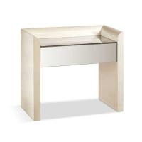 High bedside table with mirror-effect drawer Vieste by Cantori