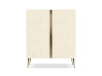 Modern buffet cabinet City by Cantori, high cupboard model with doors and structure in seashell